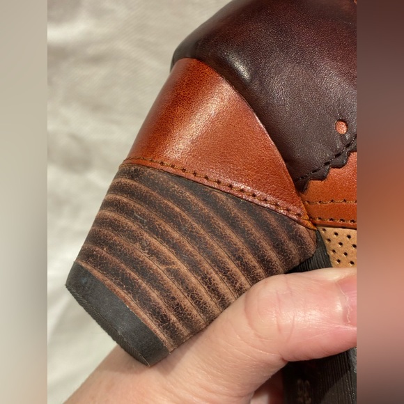 L’Artiste Spring Step Multi-Tone Leather Women’s Stack Heels, Retro, sz 5/EU35 - Picture 8 of 11